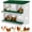 Green _6 (Without Stand), variant on Kojooin Durable Metal Chicken Nesting Boxes - Versatile Wall Mount or Free Standing, Red _6 Compartment (Without Stand)