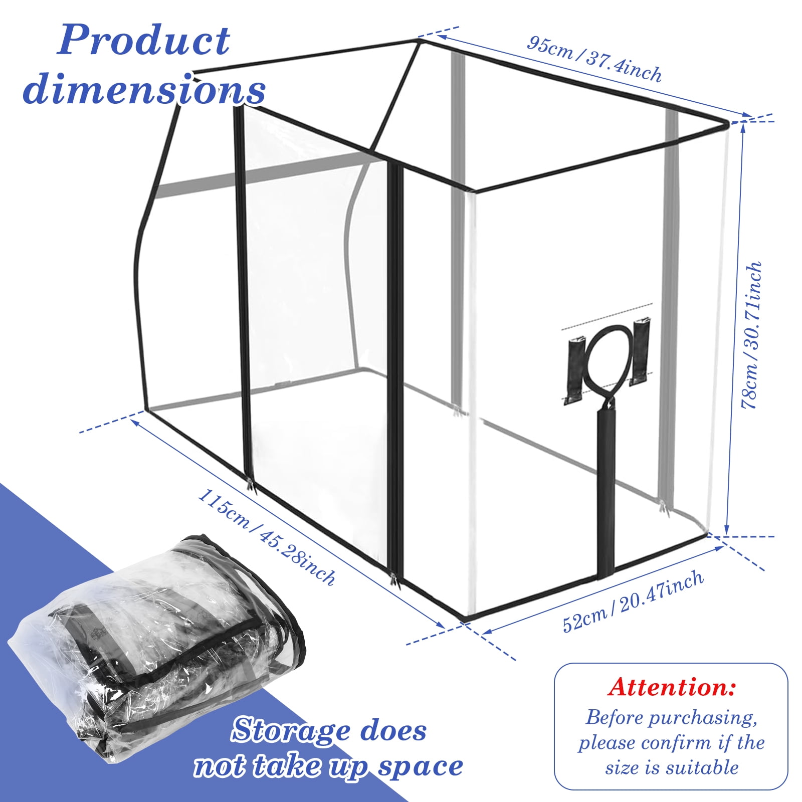 Threns Waterproof Wagon Rain Cover, UV-Resistant Handcart Sun Cover for Stroller,Trolley,Cart Accessories,Suit for Camping Picnic Garden Use,Collapsible