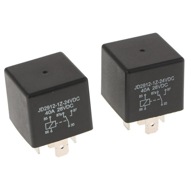 Universal Car Relay 40A 2 Piezas - JD2912-1Z-24VDC 40A 28VDC 5-Pin Zulema Retransmisión automotriz 24V
