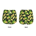 thumbnail image 5 of Lsque Fresh Avocado Printed Women's Running Shorts with Liner Pockets,Elastic Quick Dry Workout Athletic Gym Yoga Shorts,Womens High Waist Shorts-Large, 5 of 9