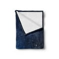 thumbnail image 2 of Moon Soft Flannel Fleece Throw Blanket, Winter Season Wonderland Starry Sky Night Forest Landscape Scenery Print, Cozy Plush for Indoor and Outdoor Use, 60" x 80", Dark Blue, by Ambesonne, 2 of 5
