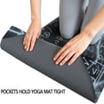 thumbnail image 3 of Math Equations Glowing Formulas Black Pattern Hot Yoga Mat Towel Non Slip for Hot Yoga - Quick-Drying Yoga Mat Cover with 4 Corner Pockets with Travel Bag - Hot Yoga Towel Non Slip 70"x26", 3 of 6