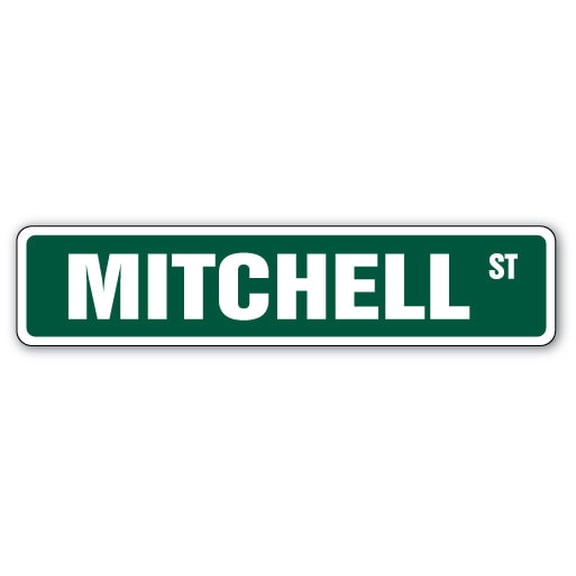 MITCHELL Street Sign Childrens Name Room Sign | Indoor/Outdoor |  30" Wide