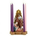 thumbnail image 4 of Avalon Gallery Candle Holders - Luxury Tabletop Christmas Centerpiece Advent Wreath Candle Holder Figurine, 10.75 x 7.88-Inch, Good News, 4 of 5