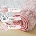 thumbnail image 4 of Noahas Fluffy Area Rug for Living Room Bedroom, 5 x 8 Tie-Dyed Pink Purple Rug Fuzzy Non-Slip Modern Carpet Ultra Soft Faux Fur Rugs for Dorm Kids Room Home Decor, 4 of 7
