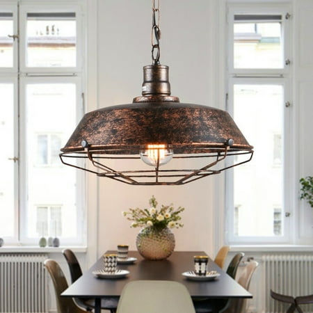 

Vintage Rustic Modern Industrial Black Lamp Shade Pendant Ceiling Led Light