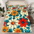 thumbnail image 2 of Castle Fairy Teenagers Chic Floral Daisy Bed Sheets,Vintage Aesthetic King Sheets, 2 of 7