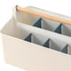 thumbnail image 3 of Organizador de escritorio con portalápices, porta brochas de maquillaje, caja de almacenamiento de papelería, almacenamiento Azul, 3 of 4