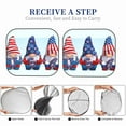 thumbnail image 5 of KLL Cute Gnomes in USA1 Windshield Sun Shade 2-Piece Foldable Car Front Window Sunshade for Most Sedans SUV Truck- Large, 5 of 5