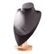 thumbnail image 2 of Soporte de exhibición de collar y colgante de busto de joyería de cadena Soporte de collar de decoración de madera para L, 2 of 9