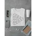 thumbnail image 3 of Triangle Made Of Cubes Tee Men's -Image by Shutterstock, 3 of 4