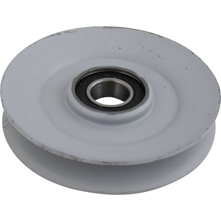 Heavy Duty V-Idler Pulley Compatible with Toro Wheel Horse 104974 92-7103 101763 Garden Tractor GT 300 400 500 5/8 Belt 4 1/4 In OD 3/4 In ID 7/8 In Height Metal New Replaces 104974