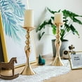 thumbnail image 5 of HEVIRGO Metal Candle Holder Stand Flowers Vase Candlestick Wedding Home Table Decor, 5 of 8