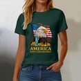 thumbnail image 6 of vigerkar 250TH Anniversary USA Shirt Patriotic Bald Eagle American Flag T-Shirt Cool Patriotic Eagle (Dark Green, M), 6 of 8