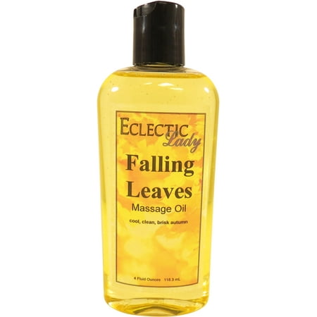 Falling Leaves Massage Oil by Eclectic Lady, 4 oz, Sweet Almond Oil and Jojoba Oil