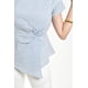 thumbnail image 4 of Blusa de corte asimetrico Roman Fashion /Juvenil, 5107 (Rayas azul marino) azul G, 4 of 5