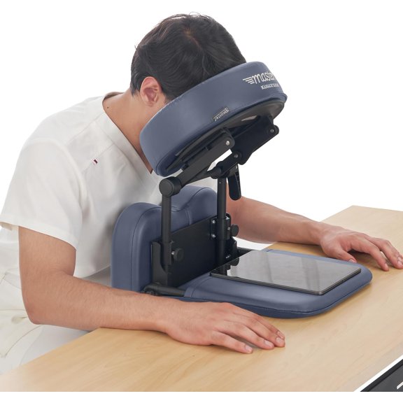 Massage Multi-Function Desktop & Home Mattress Massage Kit – Table & Desk Top & Sleeping Mattress Face Pillow Cradle Support, Siesta Artifact, Eye Surgery Recovery (Royal Blue)