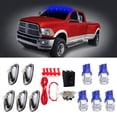 thumbnail image 2 of CCIYU 5x Clear LED Cab Roof Marker Clearance Covers + 5x T10 W5W Wedge 168 194 LED Bulb +1 Set Wiring Pack Switch Assembly Wire Harness Replacement fit for 1999-2002 for Dodge for Ram 2500 3500 4500, 2 of 5