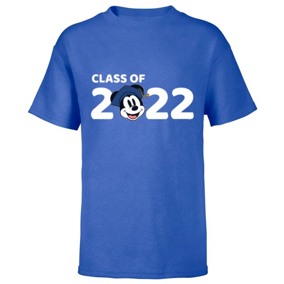 Disney Mickey Mouse Class of 2022 - Short Sleeve T-Shirt for Kids - Customized-Royal