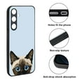 thumbnail image 2 of WIRESTER Shockproof Soft Rubber Cover Case for Samsung Galaxy S24 FE 6.7", Animal Siamese Kitten Cat On Pale Aqua Background, 2 of 5
