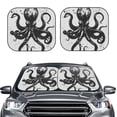 thumbnail image 2 of Bingfone Abstract Ink Octopus Windshield Sun Shade 2-Piece Foldable Car Front Window Sunshade for Most Sedans SUV Truck-Large, 2 of 6