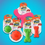 (3 pack) Hartz Dura Play Soft Dog Bone Toy for Gentle Chewers, Latex, Assorted Colors