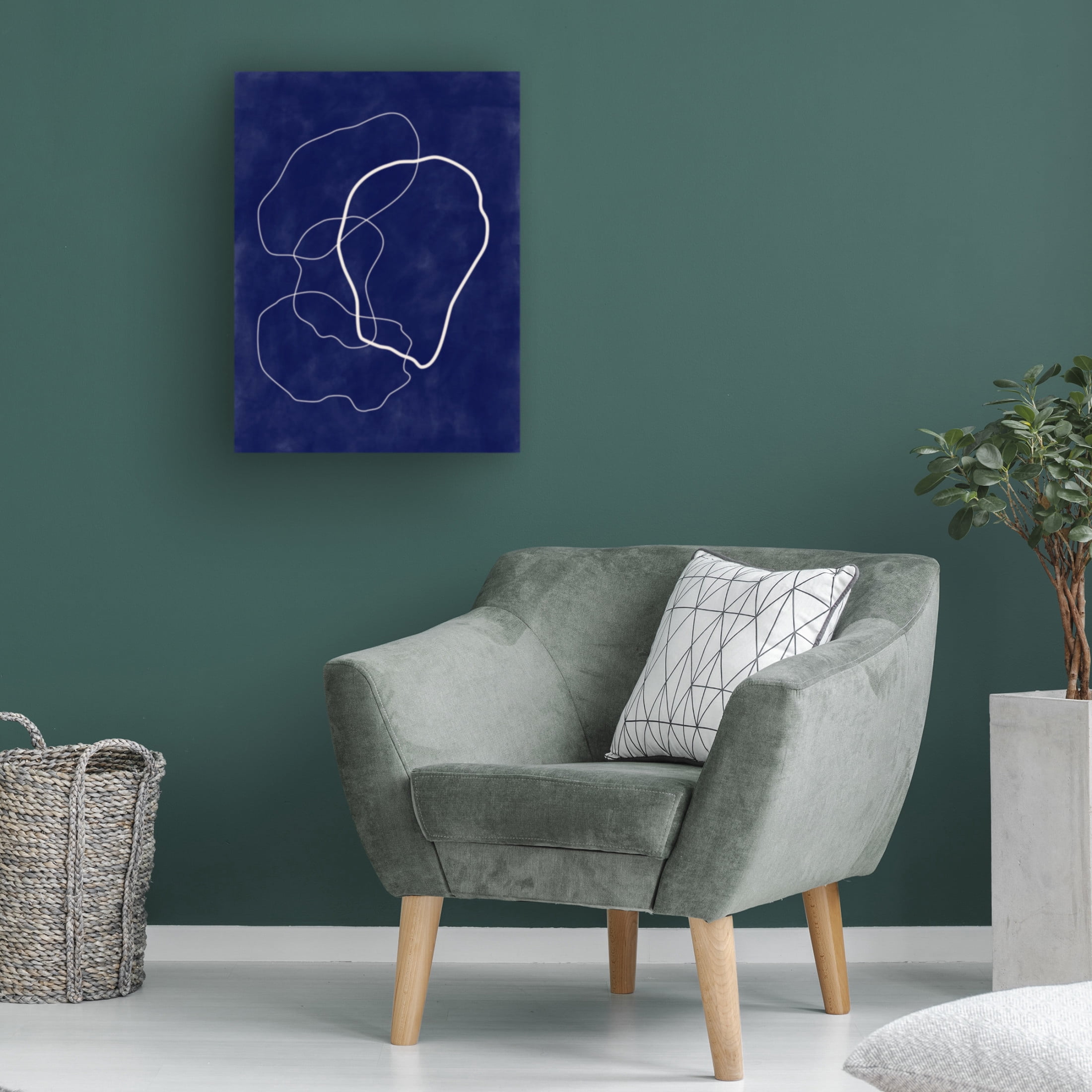 Trademark Fine Art Elena Ristova  Indigo3 Canvas Wall Art