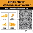thumbnail image 5 of Ottomanson Non-Slip Washable Area Rug for Living Room Durable Low Profile Bedroom Carpet 5' x 6'6" Leopard Print Black & White, 5 of 6