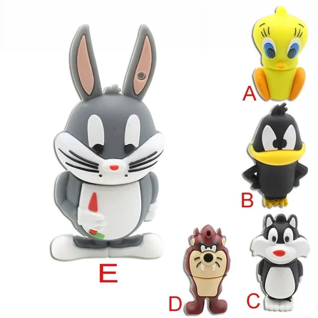 Pendrive Duck Rabbit Cartoon Movie Usb Flash Drive High Speed 64g Memory 32g Creative Gift USB2.0 8GB 4GB,Cue USB Flash Drives