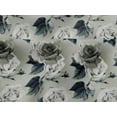 thumbnail image 4 of oneOone Viscose Jersey Light Gray Fabric Florals Quilting Supplies Print Sewing Fabric By The Yard 60 Inch Wide, 4 of 5