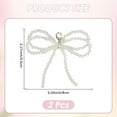 thumbnail image 2 of Bow Shoe Charms Sneakers Decoration Seashell Color, 2 of 9
