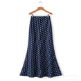 thumbnail image 4 of Samdudou Womens Skirts Maxi Skirt High Waisted Polka Dot Long Skirt Mermaid Style formal Evening Work Wear, 4 of 9