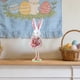 thumbnail image 5 of Muñeco de conejo de Pascua, lindo conejito, decoraciones para fiestas, centro de mesa de granja para Rosa, 5 of 8