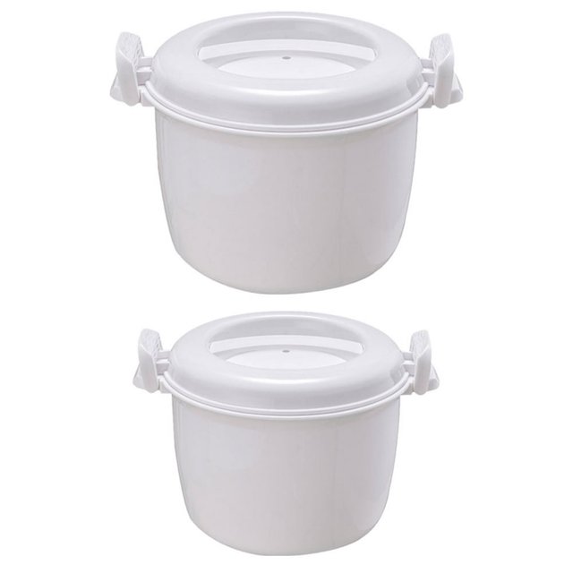 Dsseng Thermal Rice Cooker F Convenient Mini Microwave Steamer Portable Electric Lunch Containers 2 Pcs