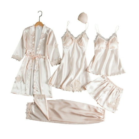 

Là Vestmon Ladies Pajamas Set Wearable Lace Decorated Home Clothing