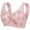 Pink, variant on dazeni Women Plus Size Comfortable Push Up Wireless Bra Comfort Front Closure Full Coverage Bra Breathable Padded No Underwires Bralettes for Older Women