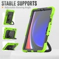 thumbnail image 5 of For Samsung Galaxy Tab S10 FE/S9 FE/S9 Case 11 inch, 360 Rotating Shockproof Cover with Stand, Handle, Shoulder Strap (SM-X520/X510/X710), Lime, 5 of 7