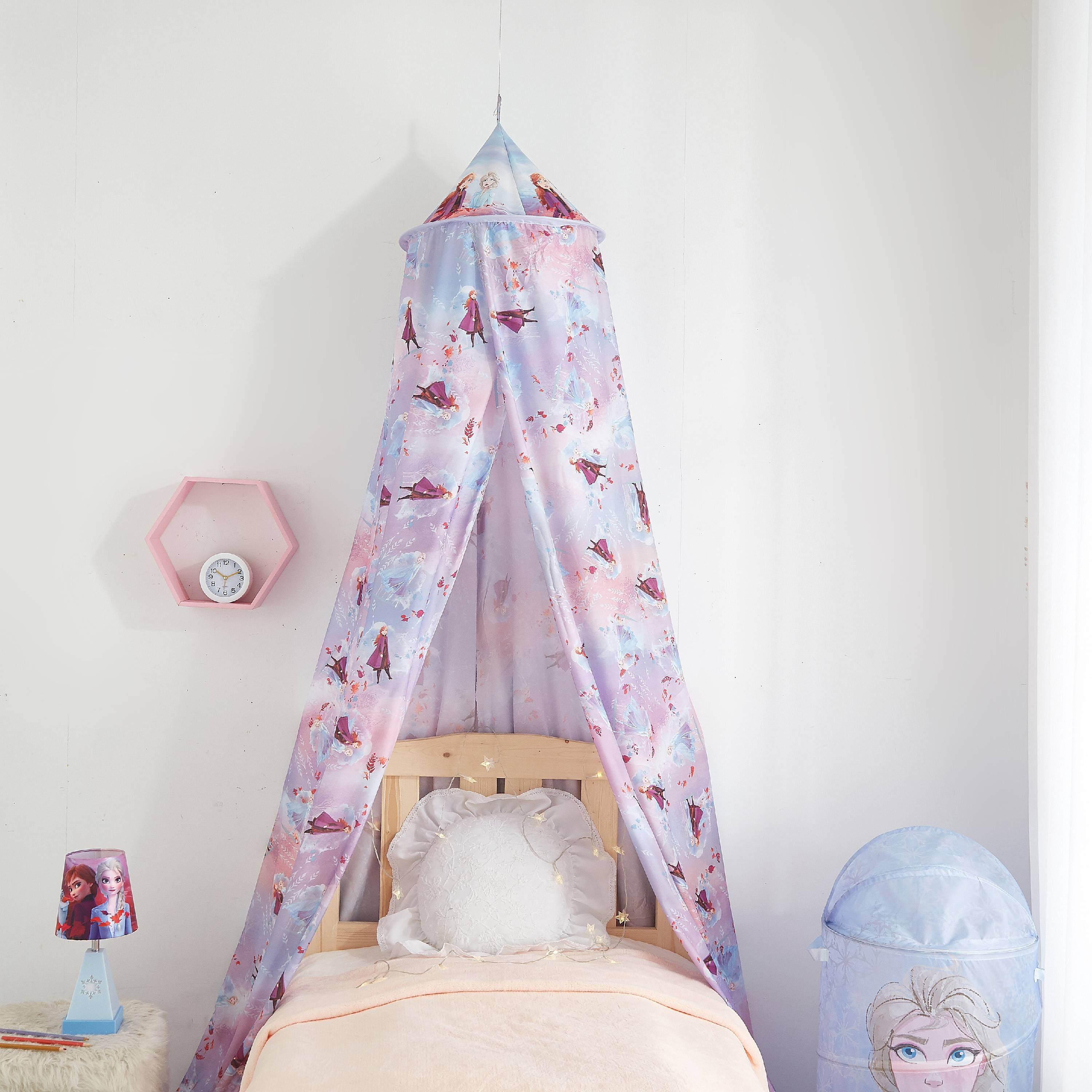 Disney Frozen 2 Bed Canopy Tent Princess Elsa Anna Purple Lilac 100 x 130 x 15in 