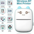 thumbnail image 2 of Active Mini Thermal Printer, Wireless Bluetooth Photo Printer, with 5 Roll Thermal Paper, White, 1 Pack, 2 of 3