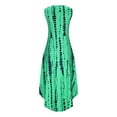 thumbnail image 5 of Spring Dresses For Women 2025 Summer Casual Plus Size Sleeveless V-Neck Print Maxi Dress Flowy Swing Sundresses for Women Beach Fashion Green XXL, 5 of 9