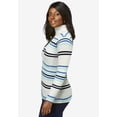 thumbnail image 3 of Jessica London Women's Plus Size Ribbed Cotton Turtleneck Sweater, 3 of 3