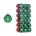 thumbnail image 2 of RBCKVXZ 2.36"/60mm Mini Christmas Tree Blue Ball Ornaments Set, 36 Pcs Electroplated Shatterproof Christmas Decorations Ornaments Balls Hanging Decor for Xmas, 2 of 9