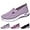 Light Purple, variant on Women's Woven Arch Support Breathable Soft Shoes Go Walking Slip on Diabetic Foam Shoes Hands Free Slip in Sneakers