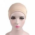 thumbnail image 4 of Solid Color Large Simple Head Wrap Shawl Headwear Fashion Indian Hats Muslim Hijab Caps Women Headscarf Turban Hat NAVY BLUE, 4 of 8