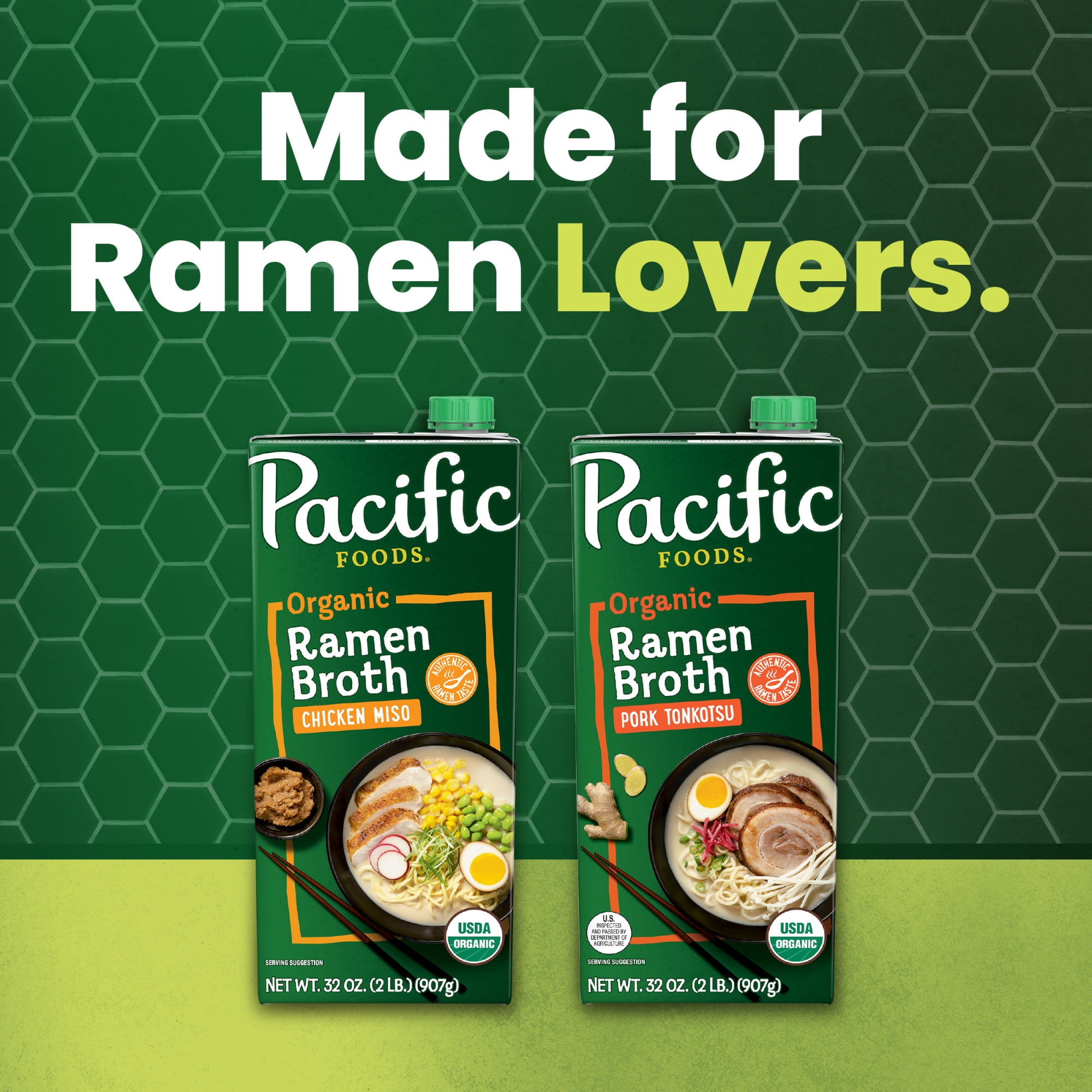 Pacific Foods Organic Pork Tonkotsu Ramen Broth, 32 oz Carton
