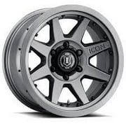 17x8.5 Icon Alloys Rebound Pro Titanium Wheel 6x135 (6mm) Fits select: 2004-2023 FORD F150, 2014-2023 FORD EXPEDITION