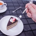 thumbnail image 3 of Injueey Fruta Tenedor Postre Ensalada Tenedores Inicio Cocina Vajilla Pastel de cumpleaños Barbacoa Cafés Bar Cubiertos Suministros Plata / Type3 NO3, 3 of 6