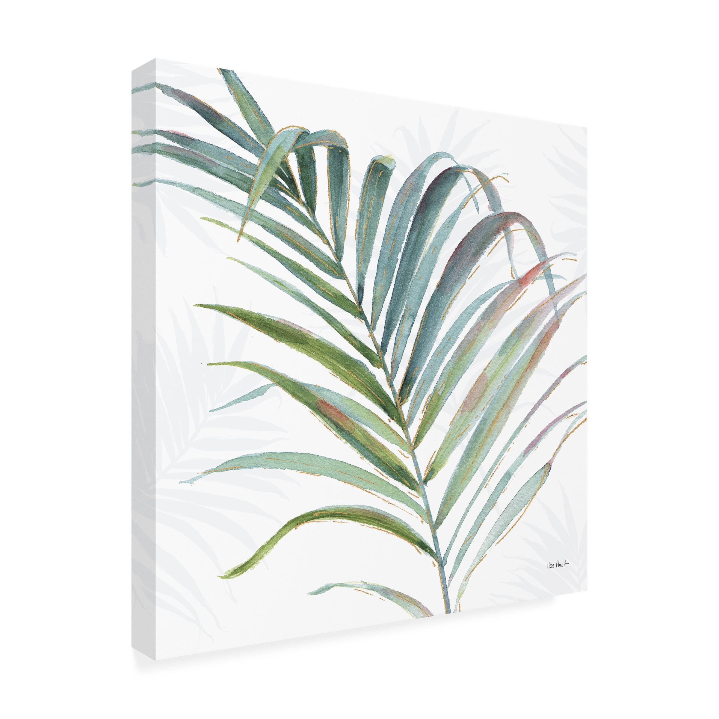 Trademark Fine Art Lisa Audit Tropical Blush V Canvas Wall Art - 14x14