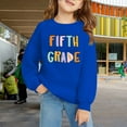 thumbnail image 7 of YunPes Fifth Grade Back to School Pullovers for Girls Colorful Funny Print Preppy Sweatshirts 3-13 Years Kids Graphic Tee Crewneck Tops, 7 of 7