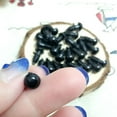 thumbnail image 3 of Anvazise 100 Pcs Black Plastic Toy Eyes Safety DIY 6-14mm for Teddy Bear Animal Dolls 7 mm, 3 of 10